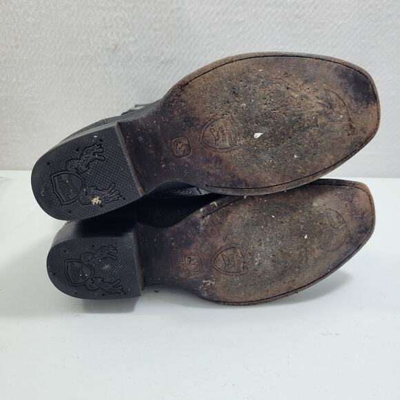 Wild West Men's Western Black Genuine Teju-Lizardskin Boots Size 8.5 10424-708 - Picture 8 of 12